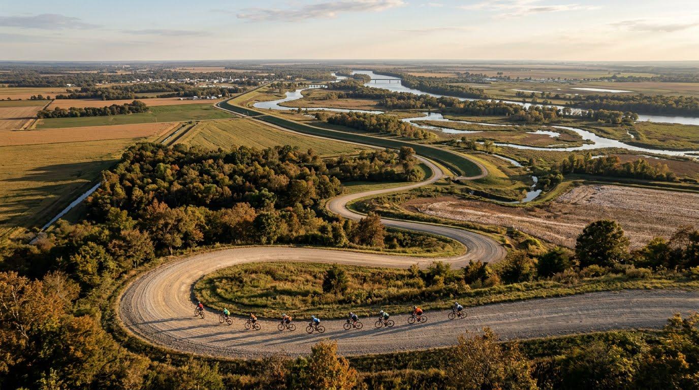 Real Places. Grounded Riders. background